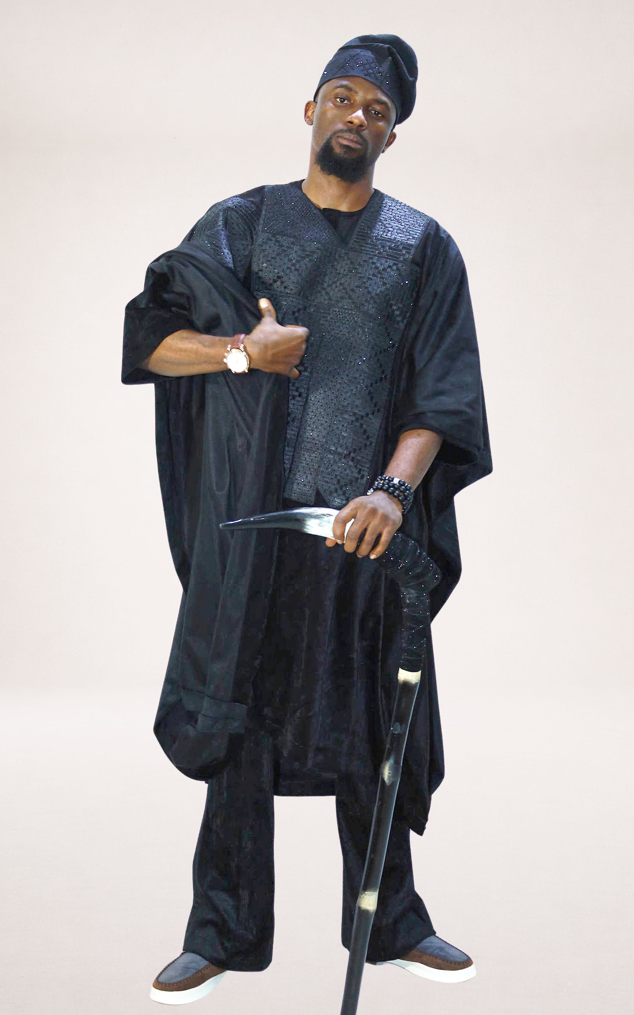 Black Velvet Agbada - page 6