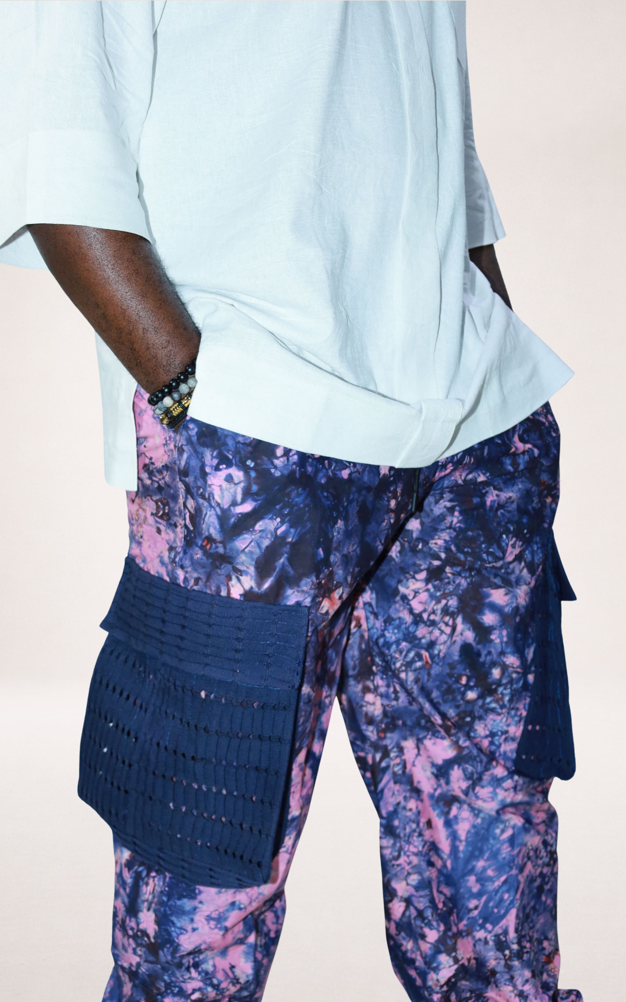 Purple Adire Trousers and White Native Shirt - page 5