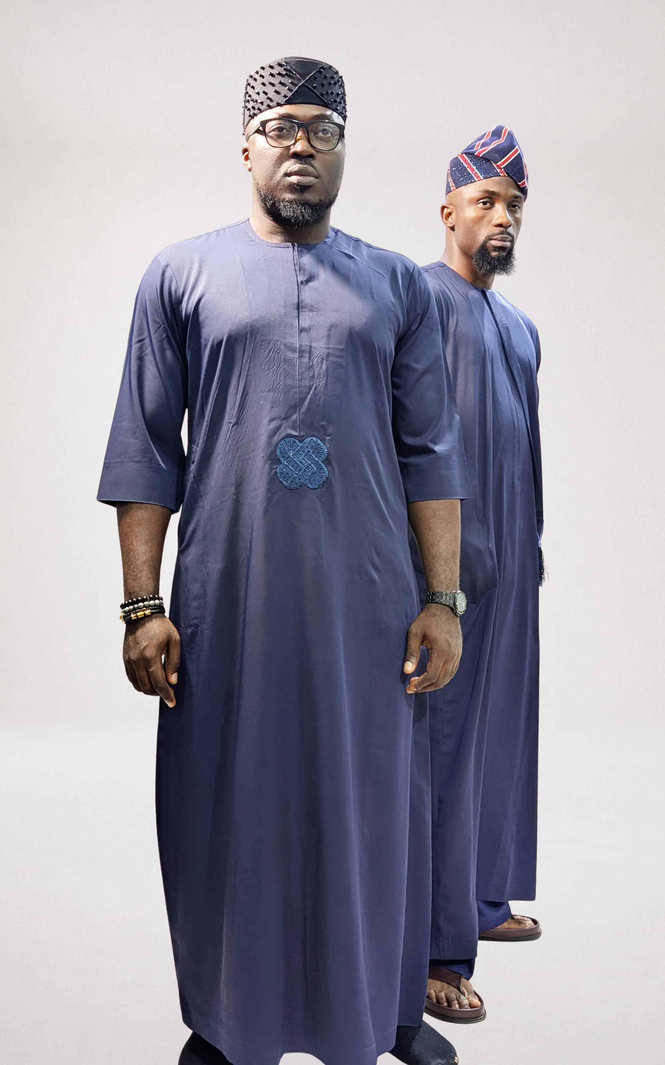 Blue Silky Jalabia