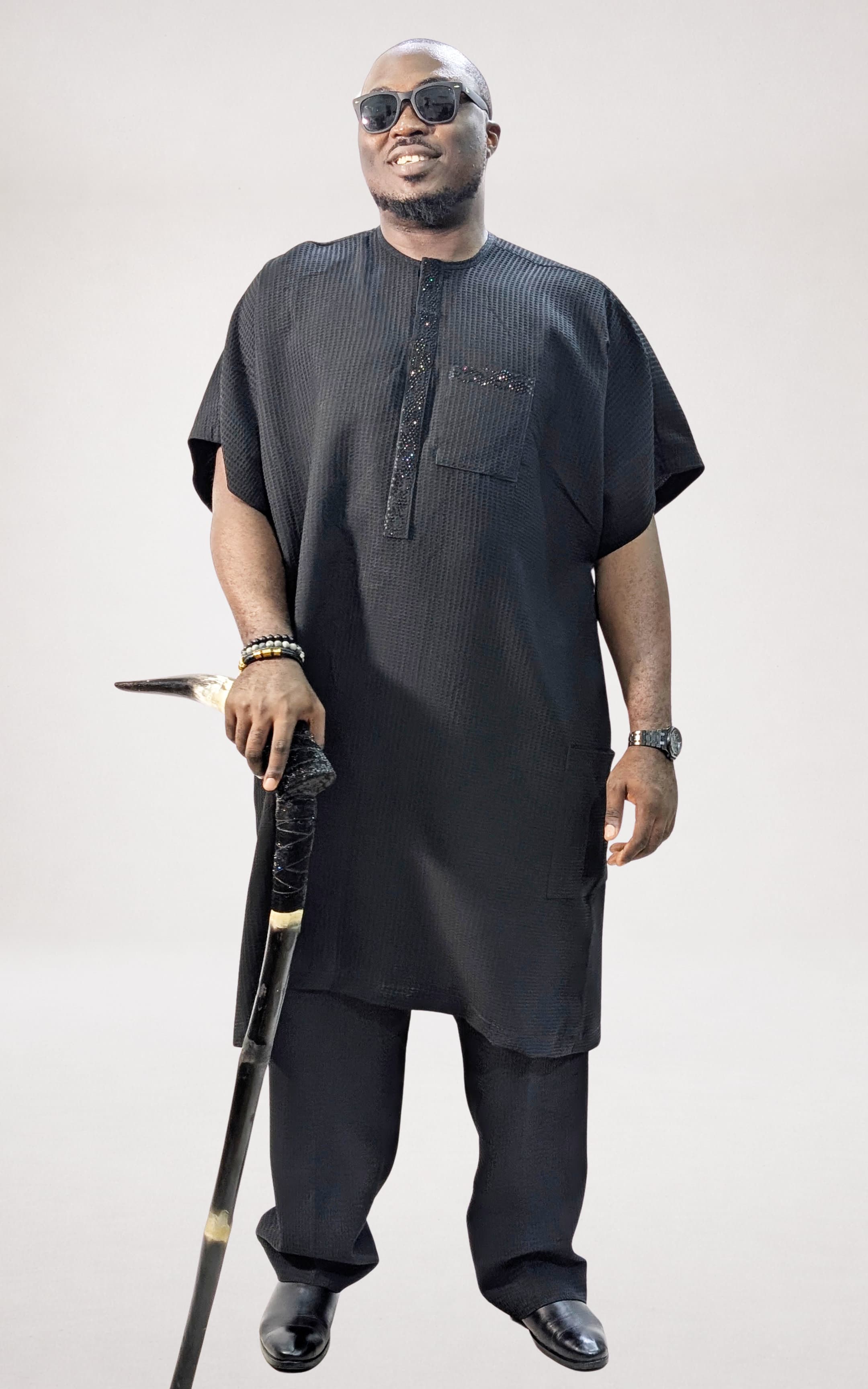 Black Bubu Kaftan